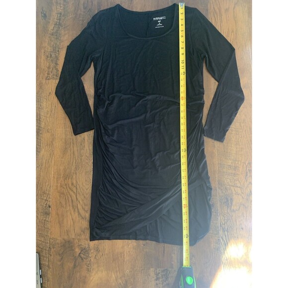 Torrid Dress Women's 1X Black Long Sleeve Midi Super Soft Cinched Bodycon - Picture 4 of 6